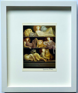 Art Card: Leonor Fini - Dimanche après-midi/, Sunday Afternoon/Domenica pomeriggio, ca. 1980 (Hand signed by Leonor Fini), 1988