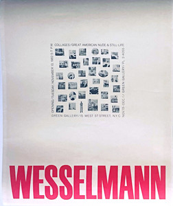 Tom Wesselmann - Collages/Great American Nude & Still Life - ORIGINAL Green Gallery poster, 1962