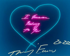 Tracey Emin Art Card: I Forever Belong to You (Hand Signed by Tracey Emin), 2020