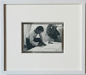 EDWARD RUSCHA GEMINI GEL - HARD AT WORK - Postcard Letter to National Gallery Director (Hand Signed by Ed Ruscha), 1982