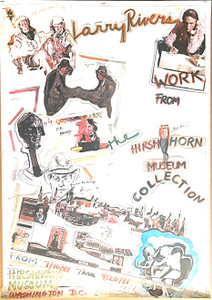 Larry Rivers - Works from the Hirshhorn Museum Collection - hand signed and uniquely inscribed to Al Lerner, the first director of the Hirshhorn Museum, 1981