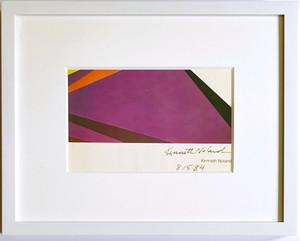 Art Card: Kenneth Noland - 1975 Andre Emmerich invitation (Hand signed by Kenneth Noland)