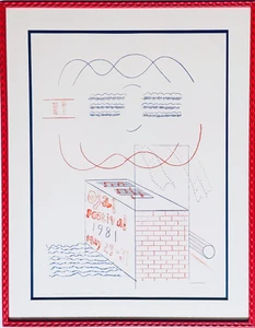 David Hockney - Ojai Festival print (Baggott, 81), 1981