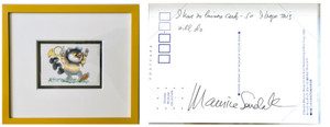 Art Card: Maurice Sendak - "I Have No Business Cards So I Hope This Will Do", 1989