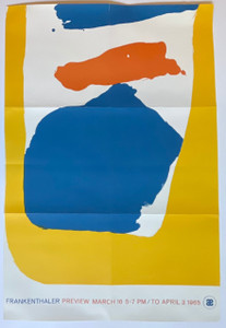 Helen Frankenthaler - original vintage 1960s Andre Emmerich gallery poster, 1965