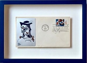 Jasper Johns - To the Fine Arts First Day Cover (Hand Signed by Jasper Johns), 1964