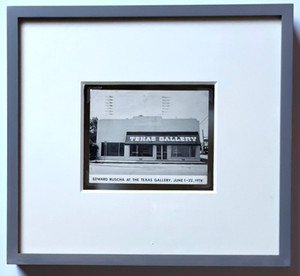 Edward Ruscha at the Texas Gallery vintage invitation, mailed and postmarked to Dennis Hopper, from the Estate of Dennis Hopper, 1974