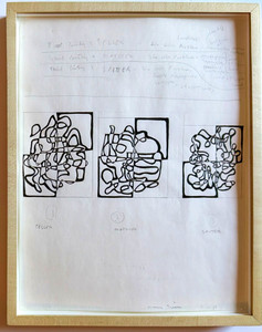 James Siena – 4.10.89 - (Study for three paintings), 1989