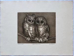 Christine McGinnis - Milky Eagle Owls, 1968