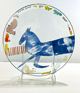 Andy Warhol, VINTAGE ROSENTHAL, Blue Horse, Glass BOWL Andy Warhol, VINTAGE ROSENTHAL, Blue Horse, Glass BOWL