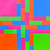 Richard Paul Lohse, Penetration of Four Interlaced Colour Groups, 1970