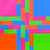 Richard Paul Lohse, Penetration of Four Interlaced Colour Groups, 1970
