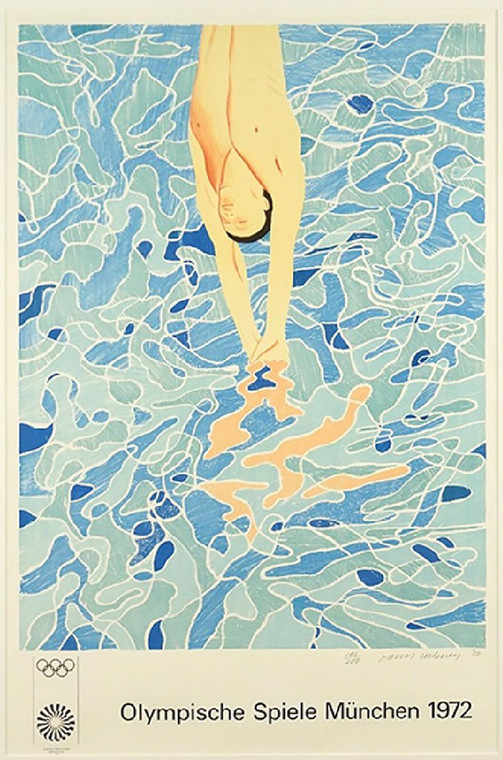 DAVID HOCKNEY Lithograph for 1972 Olympics 1970, signed, dated and numbered