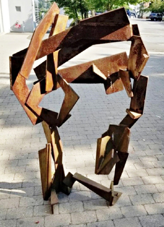 JOEL PERLMAN Welded steel Constructivist sculpture 