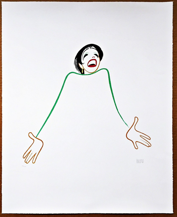  AL HIRSCHFELD Liza Minnelli: Minnelli on Minnelli 1999,  Lithograph on Arches cover paper; Hand signed & numbered 