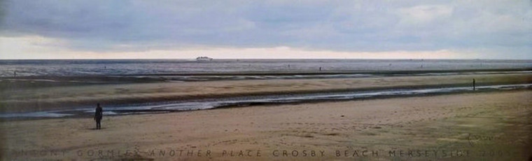  ANTONY GORMLEY Another Place (Signed) 2005, Limited Edition Offset Lithograph Poster. Hand Signed.