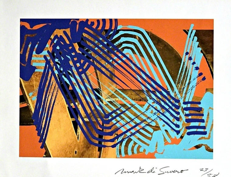 Mark di Suvero  Untitled Abstract Expressionist Print ca. 2010, Digital photo lithograph. Signed. Numbered. Unframed.