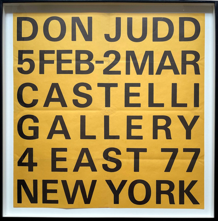 Donald Judd, Don Judd Castelli Gallery, 1966