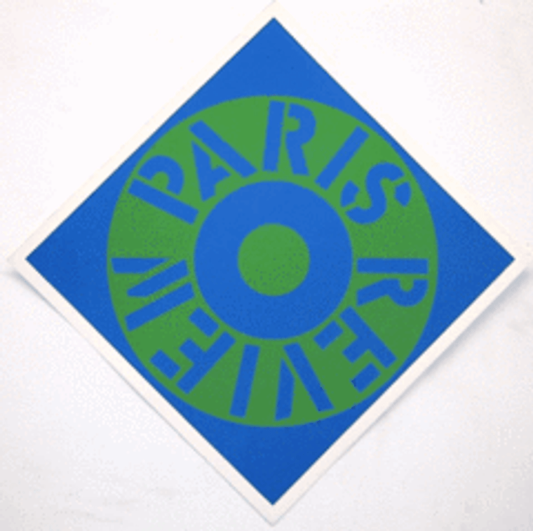 Robert Indiana Paris Review Screenprint Silkscreen Hand Signed Lt Ed, 1965 