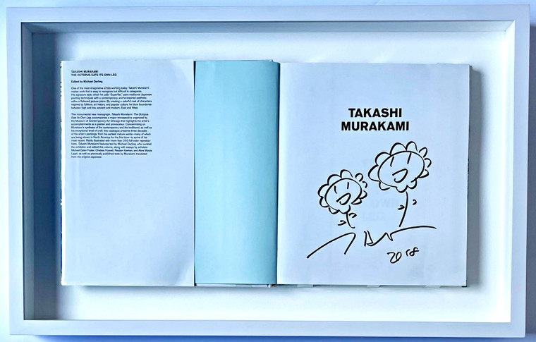 Takashi Murakami, Unique drawing (Two Flowers) created for the Modern Art Museum, Ft. Worth, Texas, 2018