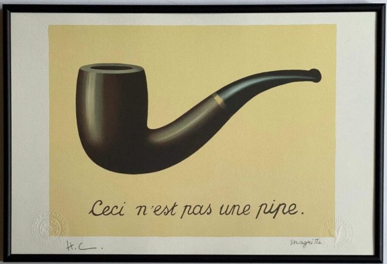René Magritte, Le Trahison des Images: Ceci N'Est Pas Une Pipe, 2010