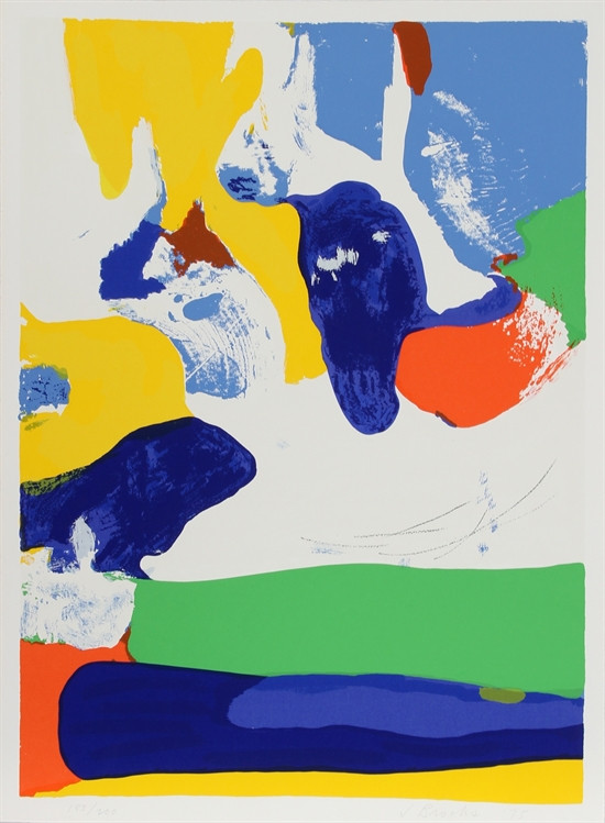 James Brooks, Concord, Silkscreen, Hand signed, numbered, 1975 (Rare Print)