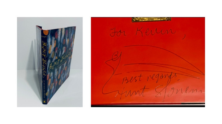 Hunt Slonem, For Kevin: signed Toucan Drawing in hardback monograph: An Art Rich and Strange, 2002