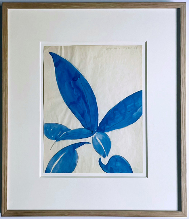 Robert Indiana, Robert Indiana - 2.VII.59, unique watercolor, acquired from the artist's studio