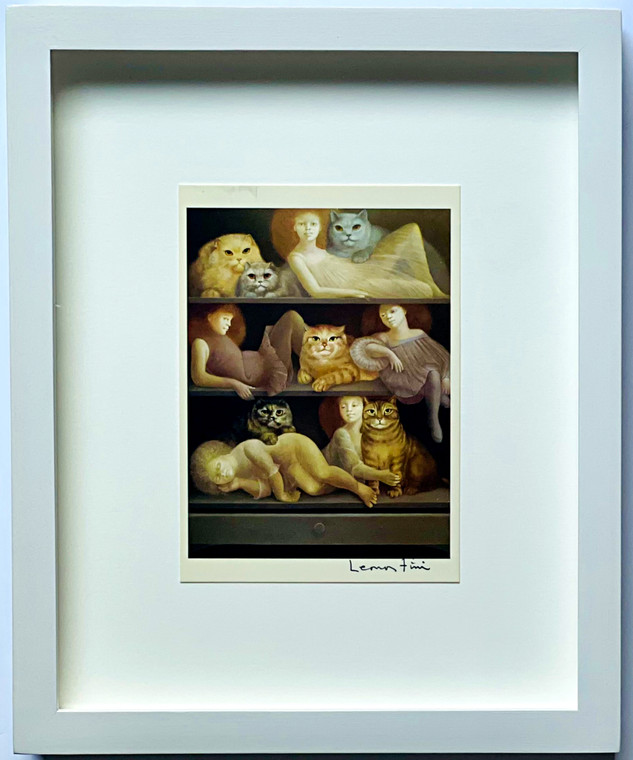 Art Card: Leonor Fini - Dimanche après-midi/, Sunday Afternoon/Domenica pomeriggio, ca. 1980 (Hand signed by Leonor Fini), 1988