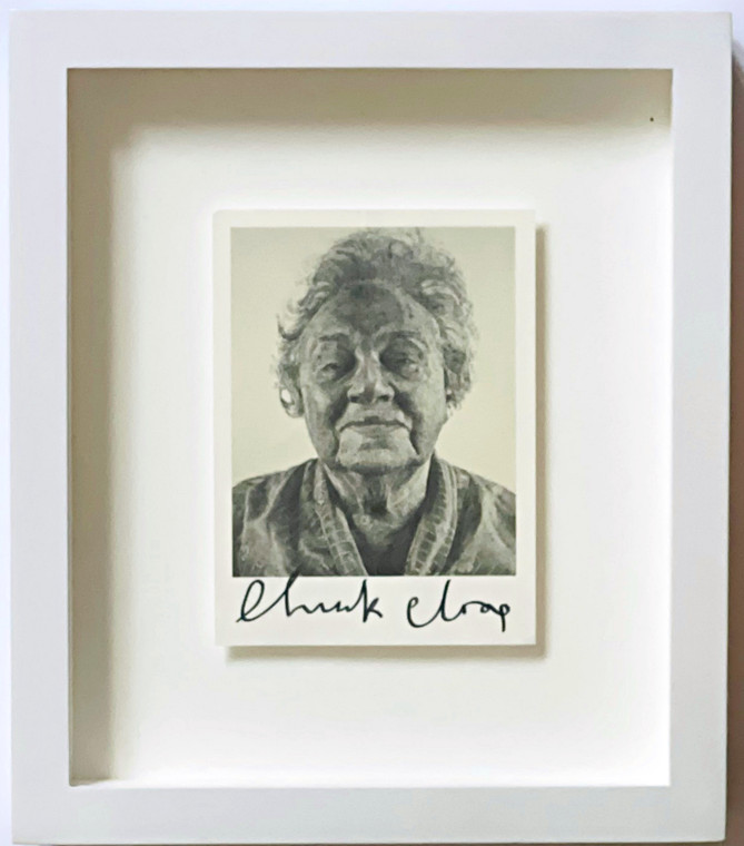Chuck Close - Art Card: Fanny/Fingerpainting (Hand signed by Chuck Close)