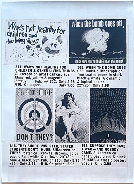 Richard Prince - Untitled Anti-War posters from Public Poster Program, 2017