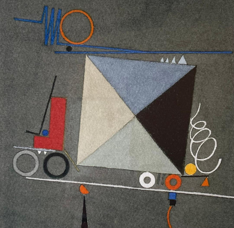 Fletcher Benton - Steel Watercolor print #120, 1986