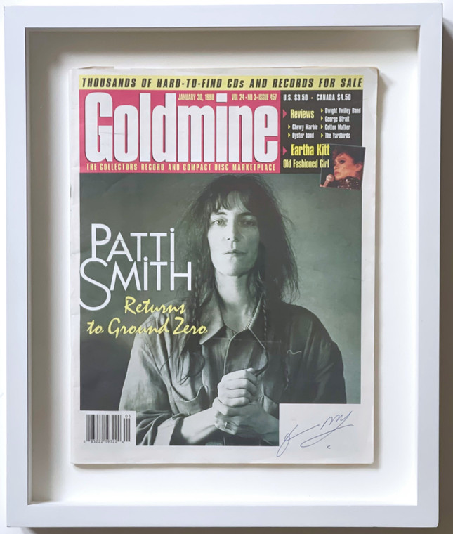 Patti Smith Returns to Ground Zero : Goldmine Magazine (Hand Signed by Patti Smith), from the Gotham Book Mart collection, 1998