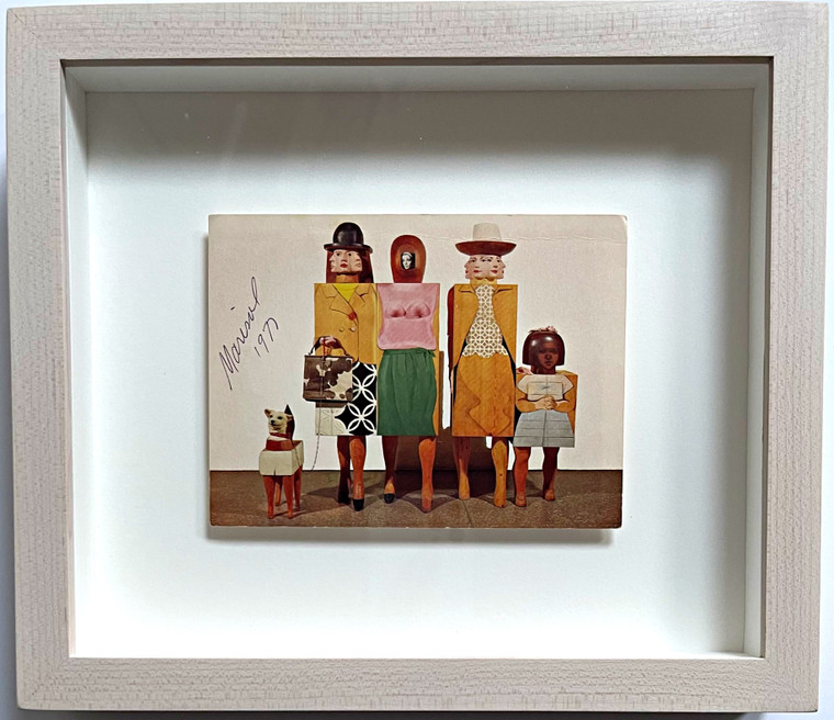 Scarce Art Card - Marisol - Women and Dog 1964 (Hand Signed and Dated), 1977