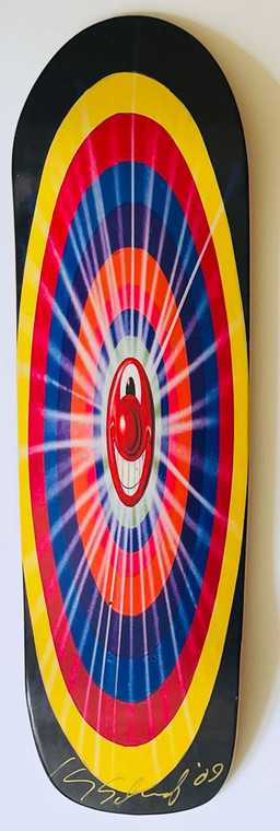 Kenny Scharf - Limited Edition Hand Signed skateboard skate deck, 2009