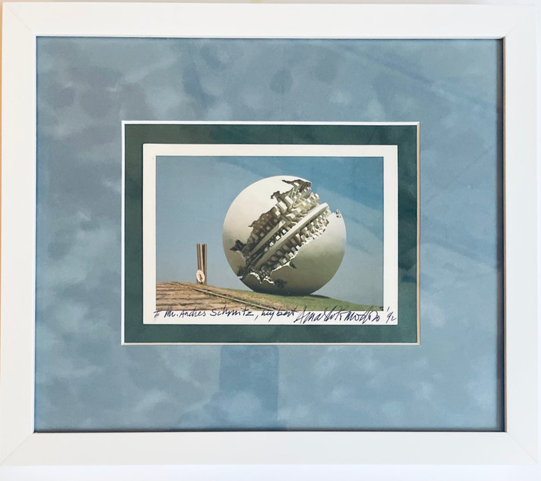 Arnaldo Pomodoro - Big Sphere - Hand Signed and Inscribed Art Card, 1992