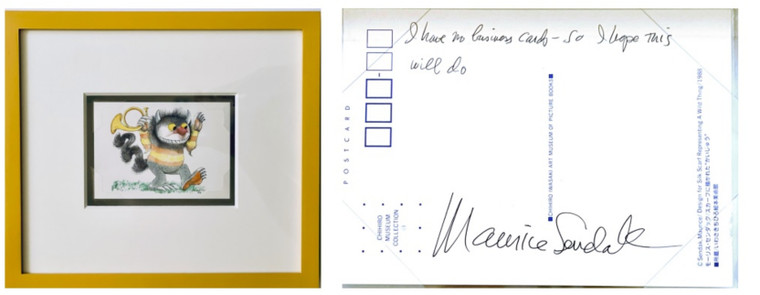 Art Card: Maurice Sendak - "I Have No Business Cards So I Hope This Will Do", 1989