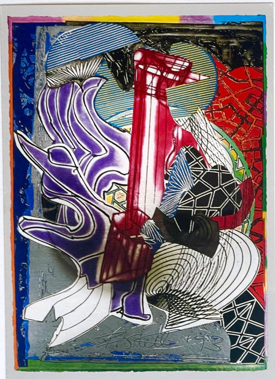 Art Card: Frank Stella The Fossil Whale, 1992 From Moby Dick Series (Hand Signed by Frank Stella), 1993