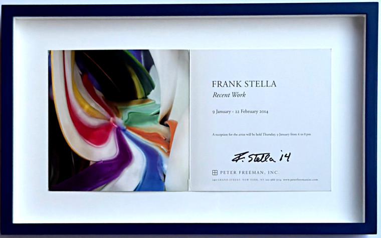 Frank Stella - Recent Work Invitation Card (Hand Signed by Frank Stella), 2014