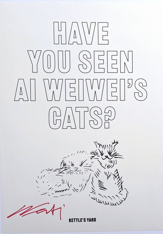 Ai Weiwei - Have You Seen Ai Weiwei's Cats? (Hand Signed by Ai Weiwei), 2022