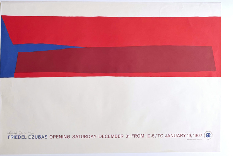 Friedel Dzubas at Andre Emmerich: limited edition Color Field screenprint (Pencil signed and numbered), 1966-1967
