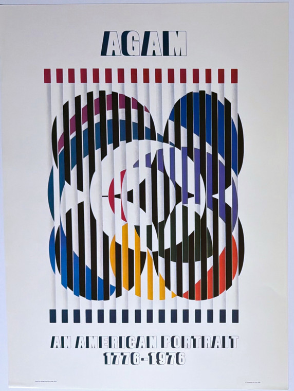 Yaacov Agam - An American Portrait 1776-1976 poster, 1980