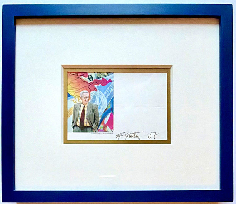 Frank Stella - photograph on magazine page (Hand Signed and Dated by Frank Stella), 2007