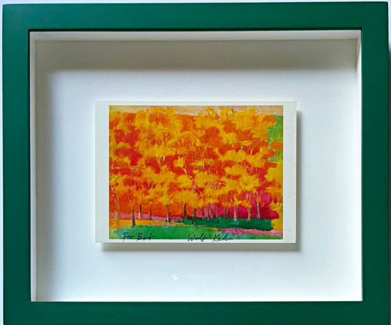 Wolf Kahn - landscape art card (Hand Signed and inscribed by Wolf Kahn), 1993