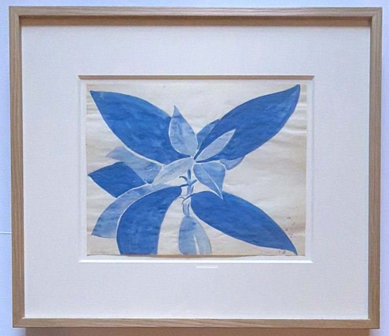 Robert Indiana - II. VII.59, Untitled blue flower, from the studio of Robert Indiana, 1959