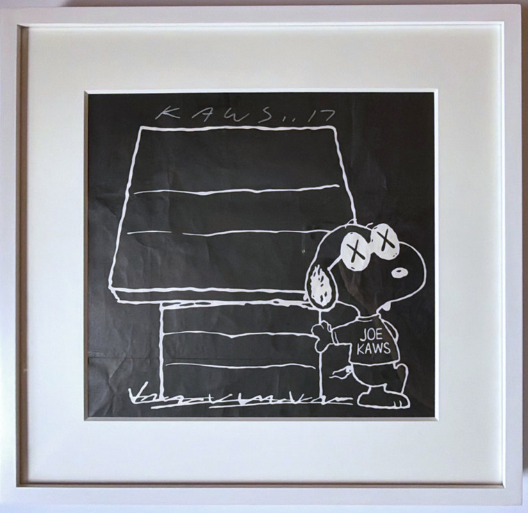 KAWS - Original collectible bag from KAWS Peanuts Uniqlo Collection (Hand Signed by KAWS), 2017
