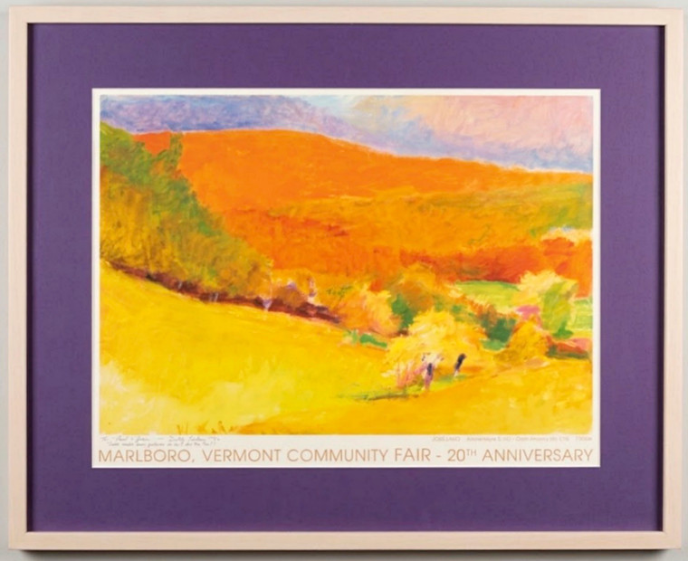 Wolf Kahn - rare poster (Warmly signed and inscribed by Wolf Kahn), 2002