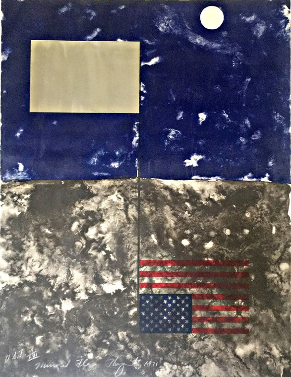  JAMES ROSENQUIST, MIRRORED AMERICAN FLAG (from Cold Light Series), 1971