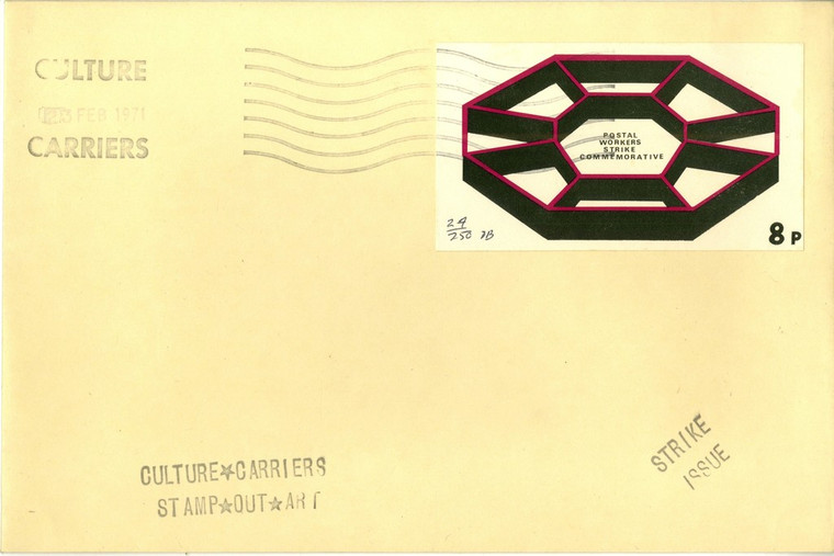 Derek Boshier, "Culture Carriers Stamp Out Art" (Hand Signed), from the Collection of Art Critic Anthony Haden-Guest, 1971