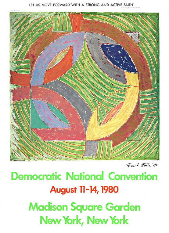 Frank Stella, Democratic Convention for Carter-Mondale (HAND SIGNED), 1980